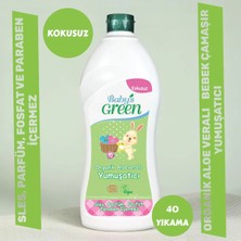 Baby's Green Organik Aloe Veralı Bebek Çamaşır Yumuşatıcısı  Kokusuz 750 ml
