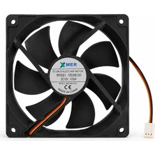 Xmer 12CM 12VOLT 25MM 120X120X25MM 12V 0.50A Rulmanlı Fan