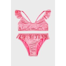 Slipstop Serpina Fuchsia Junior Desenli Upf 50+ Korumalı Çabuk Kuruyan Bikini Kız Çocuk Bikini SB2614000604