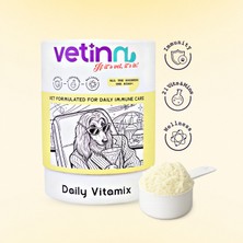 Daily Vitamix - Köpek Vitamin Bağışıklık Desteği, Günlük Kullanım, Toz Form, 21 Vitamin ve Mineral