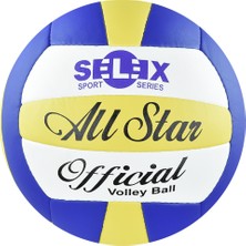 Selex Allstar 5 No Voleybol Topu Sarı Mavi Beyaz Yüksek Performanslı Dayanıklı Tasarım
