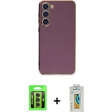 Pileli Store Pilelistore™ Galaxy S23 Kılıf Yankı Serisi - Şeffaf Polymer Nano Ekran Koruyucu + Raze Metal Kamera Lens - Mr