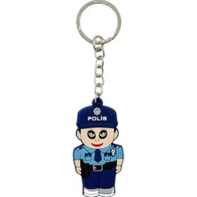 Kordak Erkek Polis Figür Plastik Anahtarlık A5