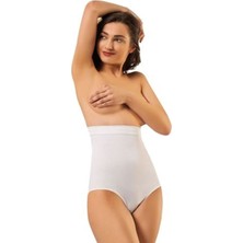 Hace Bazaar Beyaz Kadın Dikişsiz Slip Korse - 780
