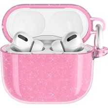 Lyon Tech Apple Airpods 4 Kılıf Zore Allstar Airbag 32 Parlayan Simli Saydam Renkli Koruyucu Kılıf