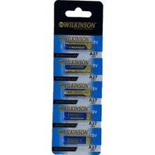 Marsilyan™- Wilkinson 27A MN27 12V Alkalin Pil Kepenk Anahtar Pili Beşli Paket