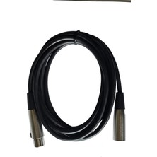 CHESTER Xlr Kablo 3 Metre Dişi Erkek Mikrofon Kablosu Ses Sistemi Mikser Stüdyo Bağlantı Kablosu Siyah