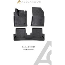 Aescaroon Dacia Dokker 2012 Sonrası 3D Havuzlu Paspas
