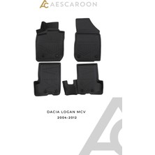 Aescaroon Dacia  Logan Mcv 2004-2012 Arası 3D Havuzlu Paspas