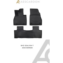 Aescaroon Byd  Sealion 7 2025 Sonrası 3D Havuzlu Paspas