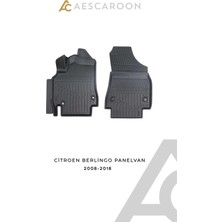 Aescaroon Citroen  Berlingo Panelvan 2008-2018 Arası 3D Havuzlu Paspas