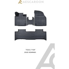 Aescaroon Togg T10F 2025 Sonrası 3D Havuzlu Paspas