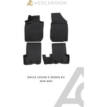 Aescaroon Dacia Logan 2 Sedan Eu 2013-2021 Arası 3D Havuzlu Paspas