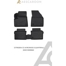 Aescaroon Citroen  C3 Aırcross Elektrikli 2025 Sonrası 3D Havuzlu Paspas
