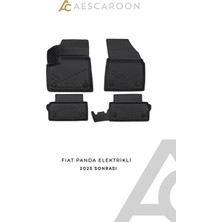 Aescaroon Fiat  Panda Elektrikli 2025 Sonrası 3D Havuzlu Paspas