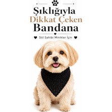 Neholia Köpek Bandanası El Örgüsü Bağlamalı Şık Evcil Hayvan Boyun Fuları Kedi Köpek Aksesuarı