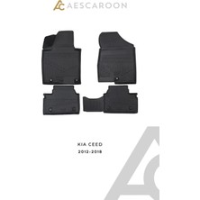Aescaroon Kia Ceed 2012-2018 Arası 3D Havuzlu Paspas