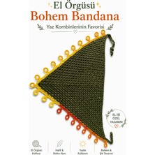 Neholia ✨ El Örgüsü Saç Bandanası Bohem Yazlık Bandana Ayarlanabilir Kadın Saç Aksesuarı