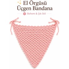Neholia El Örgüsü Saç Bandanası Bohem Bone Yazlık Kombin Bandana Saç Aksesuarı