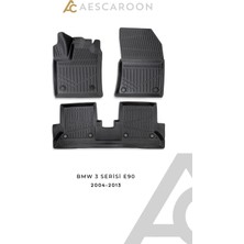 Aescaroon Bmw 3 Serisi E90 2004-2013 Arası 3D Havuzlu Paspas