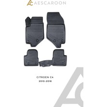 Aescaroon Citroen  C4 2010-2018 Arası 3D Havuzlu Paspas