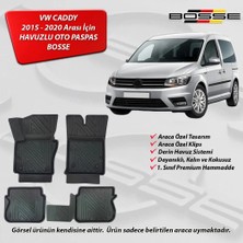 VW Caddy Paspas Araca Özel 2015 - 2020 Arası BOSSE 3D Havuzlu Oto Paspas