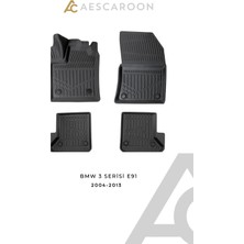 Aescaroon Bmw  3 Serisi E91 2004-2013 Arası 3D Havuzlu Paspas
