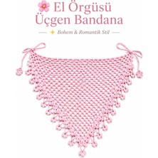 Neholia El Örgüsü Saç Bandanası Bohem Bone Yazlık Kombin Bandana Saç Aksesuarı