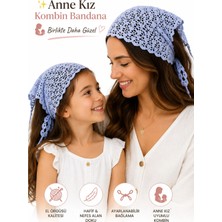 Neholia Anne Kız Kombin Bandana El Örgüsü Saç Bandı Bohem Stil Ayarlanabilir 2li Set