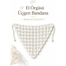 Neholia El Örgüsü Saç Bandanası Bohem Bone Yazlık Kombin Bandana Saç Aksesuarı