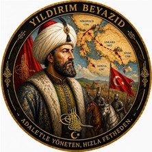 Kordak Yıldırım Beyazıd Peçi - Hükümdar Serisi Cırtlı Patch (9.5 Cm)