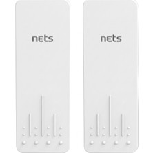Nets Shop Nets NE-CPE512-KIT 5km 866MBPS 5.8ghz Kablosuz Köprü Seti - 14DBI Anten (2'li Takım)