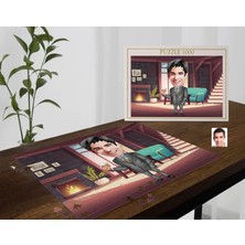 Bk Gift Kişiye Özel Baba Tasarımlı 1000 Parça Profesyonel Puzzle-8, 1000 Puzzle, Arkadaşa Hediye