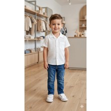 Hola Kids Erkek Çocuk Müslin Gömlek ve Kot Pantolon