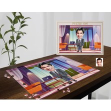 Bk Gift Kişiye Özel Baba Tasarımlı 1000 Parça Profesyonel Puzzle-7, 1000 Puzzle, Arkadaşa Hediye