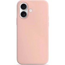 Velvoria iPhone 17 Soft Touch Lansman Silikon Kılıf Pudra Pembe