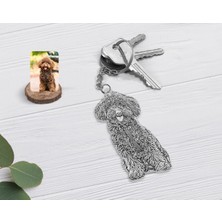 BK Gift Kişiye Özel Tam Boy Karakalem Köpek Karikatürlü Şeffaf Pleksi Anahtarlık-1