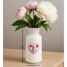 Bk Gift Kişiye Özel Fotoğraflı Seramik Vazo-1, Ev Hediyesi, Ofis Hediyesi, Sevgiliye Hediye