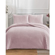 Lal Home Deco Petek Tek Kişilik Wellsoft Yatak Örtüsü Seti 180X240CM - Yumuşak Dokulu Yastıklı - Vizon