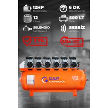 GAP Kompresör Hava Kompresörü Sessiz ve Yağsız 300 Lt GPS-1100X6