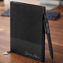 Bk Gift Kişiye Özel Isimli Defter Kalem Seti -12, Hediye Kutulu Premium Not Defteri Seti, Kurumsal Promosyon Seti