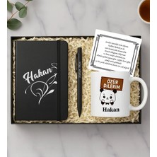 Bk Gift Kişiye Özel Özür Dilerim Defter & Kalem & Kupa Hediye Seti, Özür Dileme Hediyesi