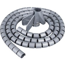 Powermaster PM-15942 22MM Spiral Kablo Toplayıcı Gri 1 Metre