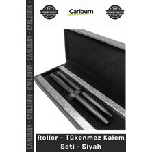Carlburn #tükenmezkalem Lüks Ofis Hediyelik Şık Tasarım Profesyonel Imza Kalemi Roller Tükenmez Kalem Seti Siyah