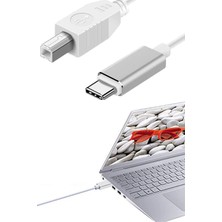 Thentech Type C Yazıcı Kablosu 3 Metre USB B Midi Bağlantı Kablosu Tarayıcı Dijital Piyano Uyumlu Dönüştürücü