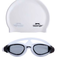 UltraMint Junior Yüzücü Gözlüğü Aero GS16 Smoke Silver + Bone