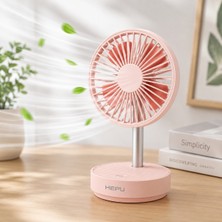 Hepu HP-F25 USB Şarjlı Sessiz Masaüstü Mini Fan