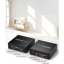 Thentech HDMI Görüntü Çoklayıcı Dağıtıcı 1 In 2 Out Splitter Adaptör Tv Monitör Projeksiyon Uyumlu Dönüştürücü