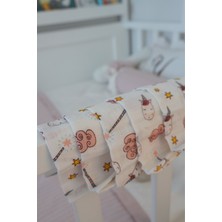 Budizzz 100 Pamuk Müslin Bebek Ağız Mendili 5’li Set – Oeko-Tex Sertifikalı (25X25 Cm)