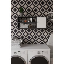 The Violett Remaks Santa 90 cm Banyo Dolabı Üst Modülü Beyaz- Arno